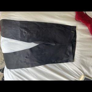 Theory leather leggings black size 8